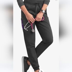 UA Butter-Soft STRETCH Women's 5-Pocket Cargo Jogger Scrub Pants Black XS NWT